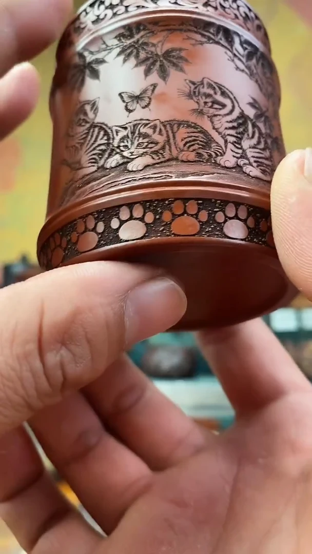 紫砂茶宠宜兴原矿紫砂