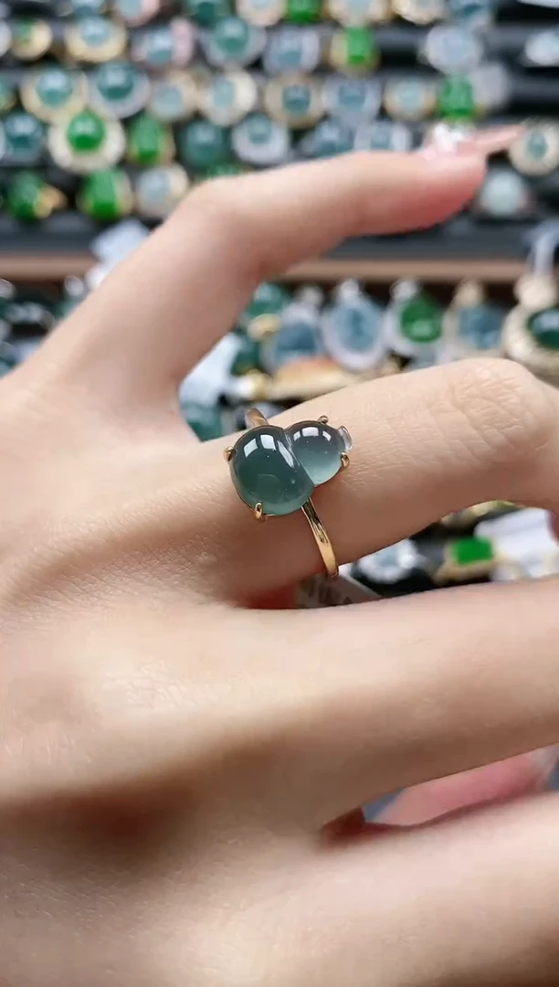 【闪购商品】翡翠戒指银S925镶嵌51511