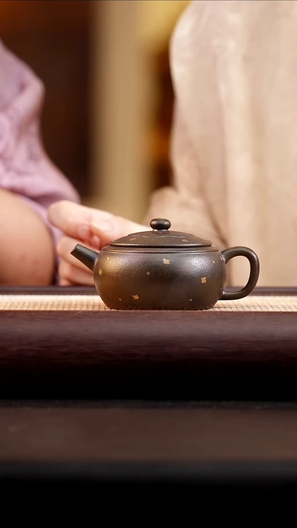 茶壶紫砂小叶紫檀柴烧周盘