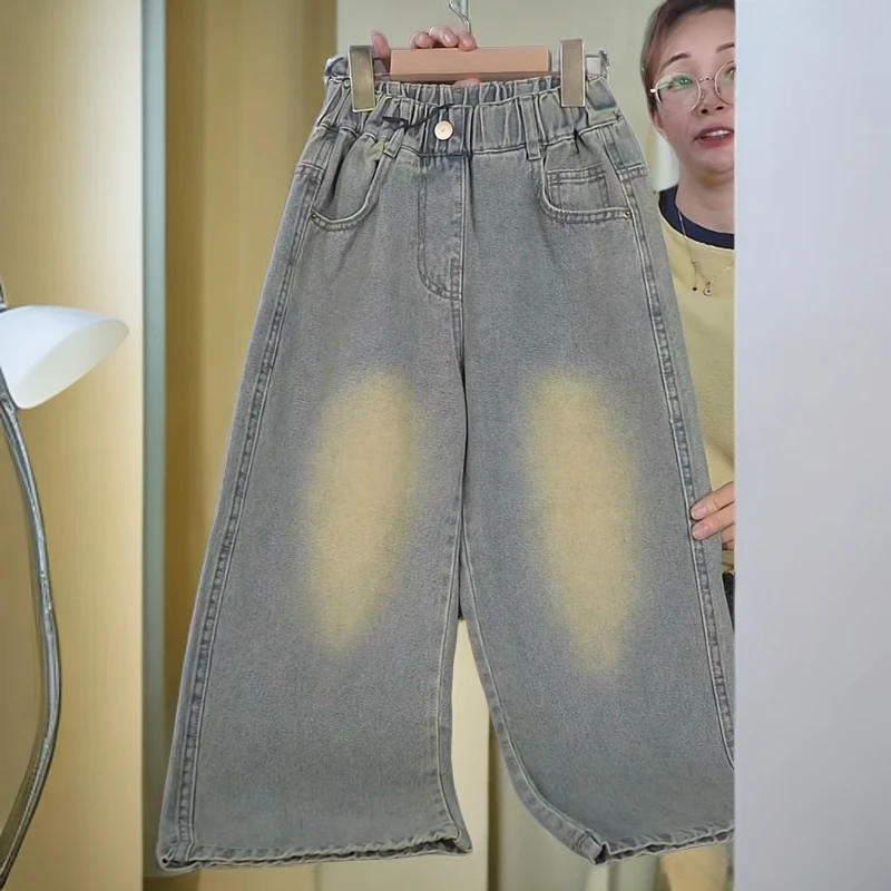 407237《现》优选韩版儿童时尚洋气百搭休闲牛仔裤