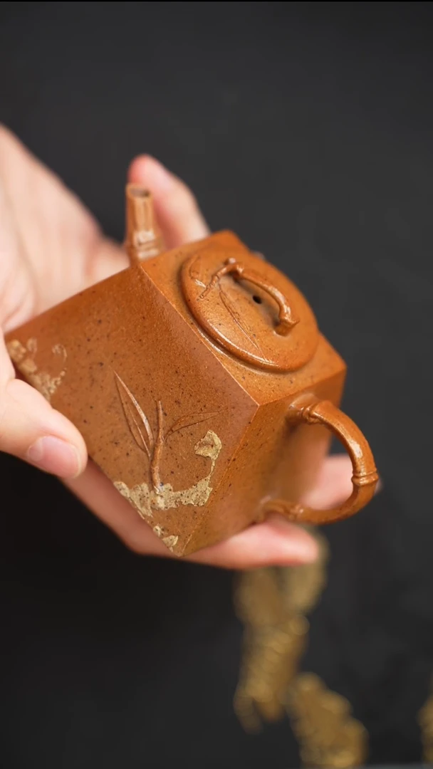 茶壶紫砂高温段泥柴烧汉方灵竹140cc