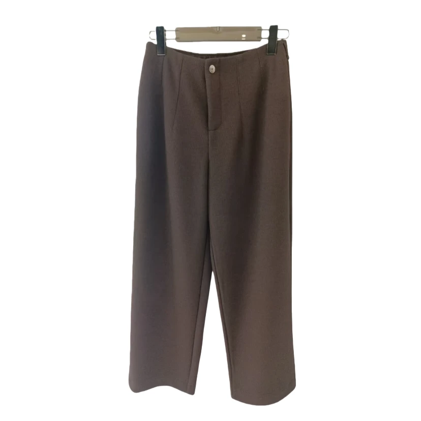 裤长96起 【YLANGENE】简约百搭桑蚕丝羊绒休闲裤57135CG