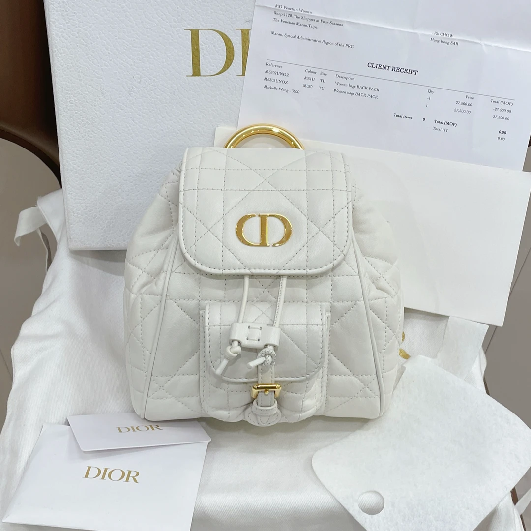 99新 DIOR/迪奥 caro双肩包尺寸20×18×8