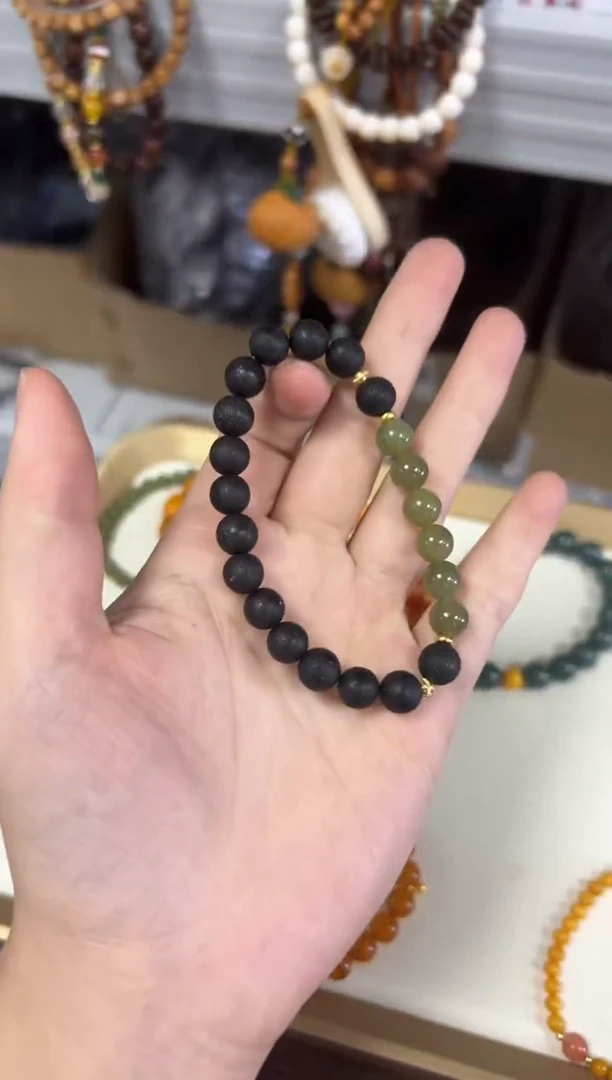 未镶嵌降真香手串天然降真香和田单圈手串[3165]