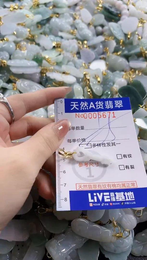 颈饰未镶嵌翡翠天然A货翡翠