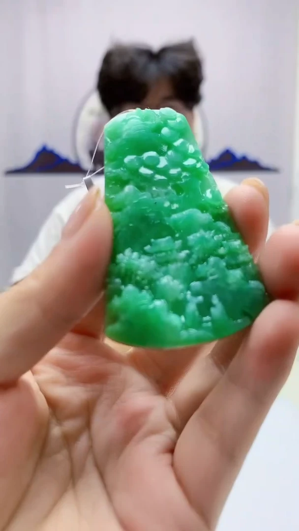 定制翡翠未镶嵌4688ms-毛货山水83