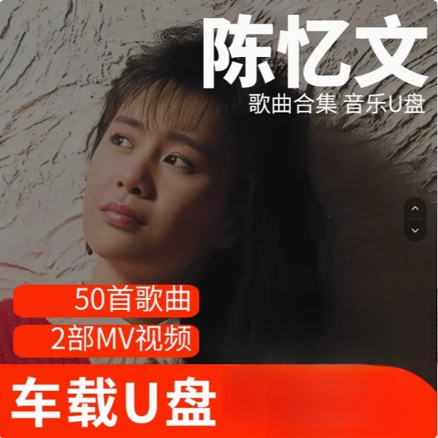 陈忆文歌曲U盘车载流行音乐优盘MP3高音质车用经典老歌新歌合集