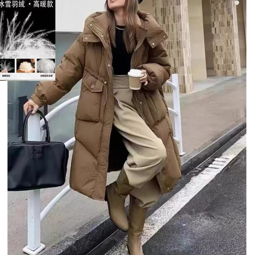 【羽绒服】冬季加厚保暖高档韩系外套气质百搭女装6058[RY]