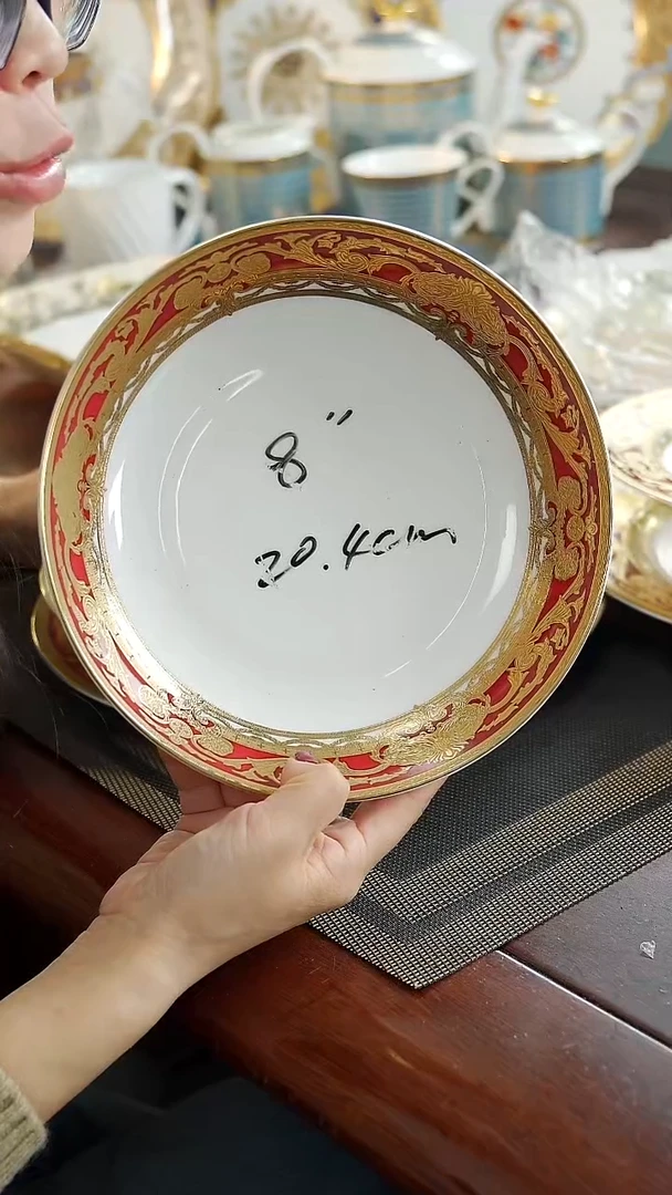 瓷片8英寸深菜盘 福利价