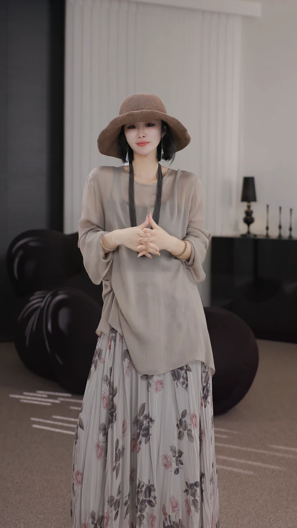 卢尚原创袖口开叉防晒衣250332