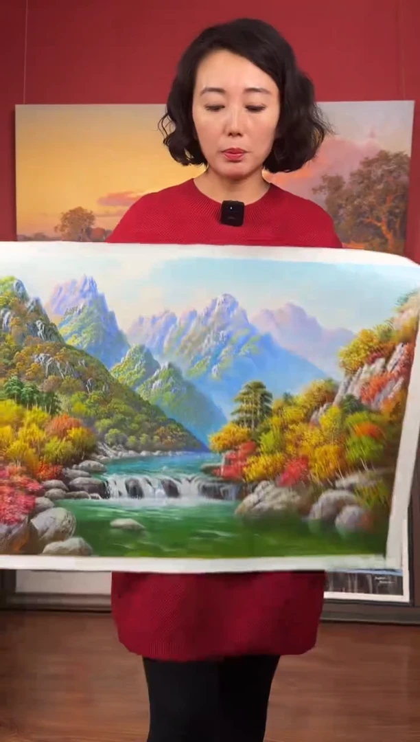 油画【22号】约50*70cm丨朝鲜原创纯手绘孤品油画丨顺丰包邮