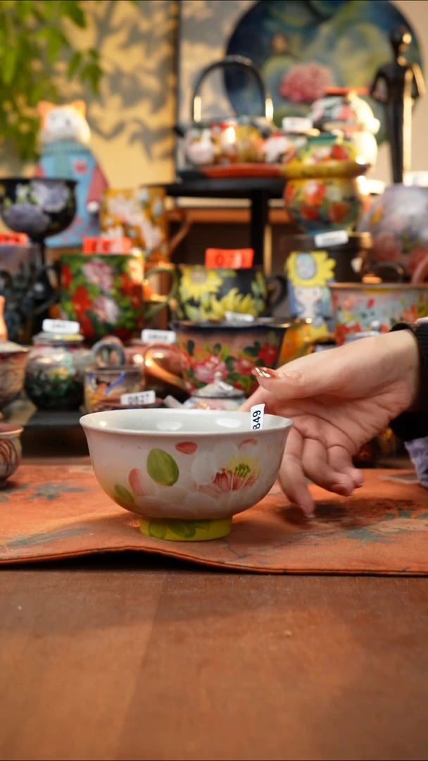 瓷片景德镇手工手绘849
