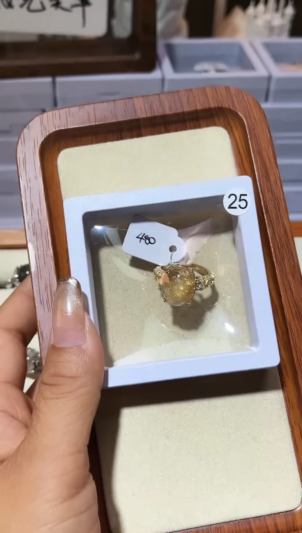 【闪购商品】水晶戒指银S925镶嵌定制