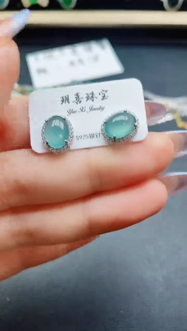 翡翠戒指银S925镶嵌321321