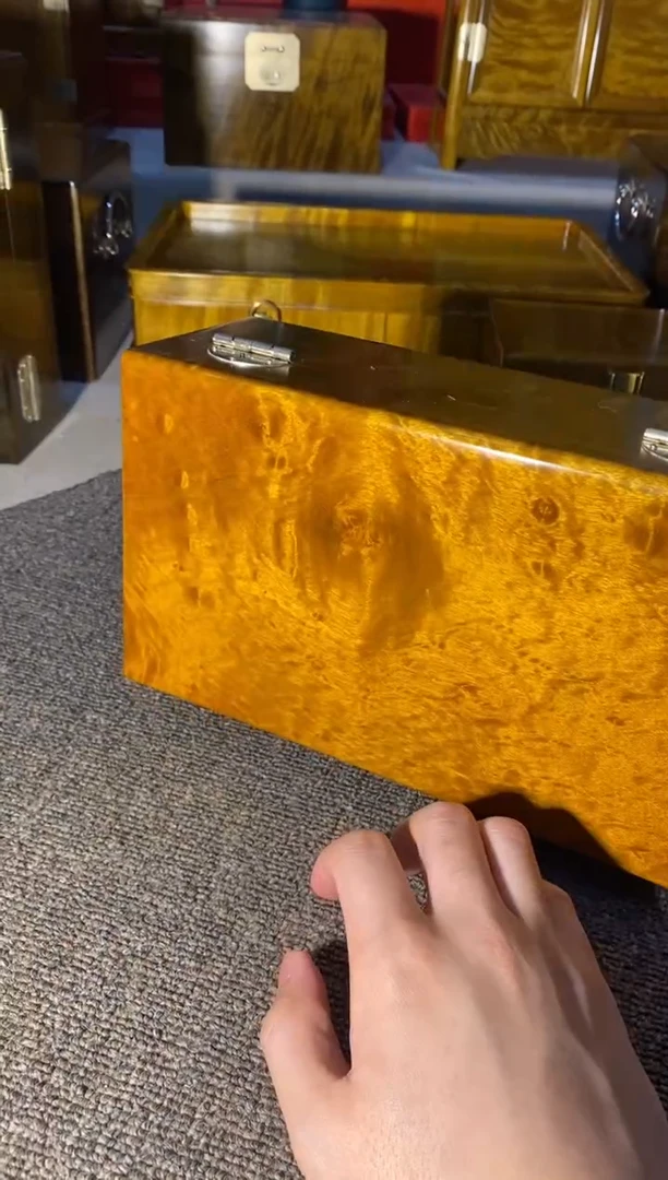 【闪购商品】金丝楠木艺金丝楠首饰盒F10