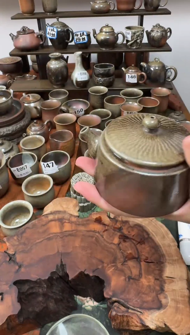 坭兴陶茶*言柴烧精品壶