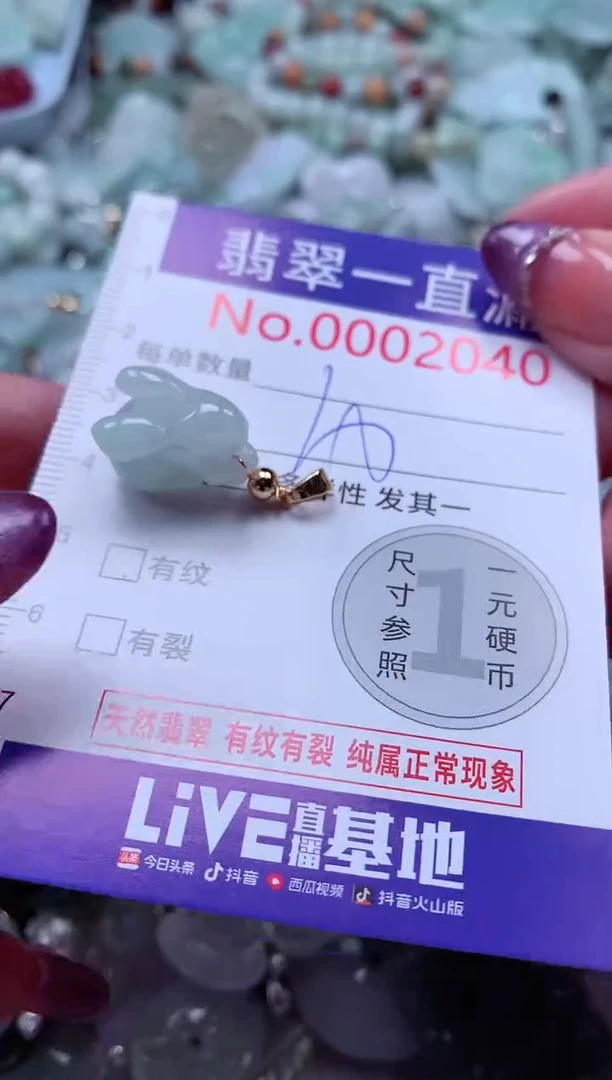 翡翠未镶嵌吊坠(不含链)2040