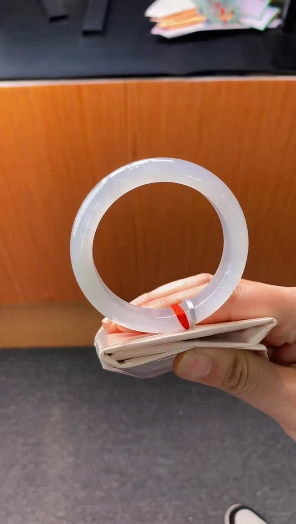 未镶嵌手镯翡翠-Q106 圈口55.9