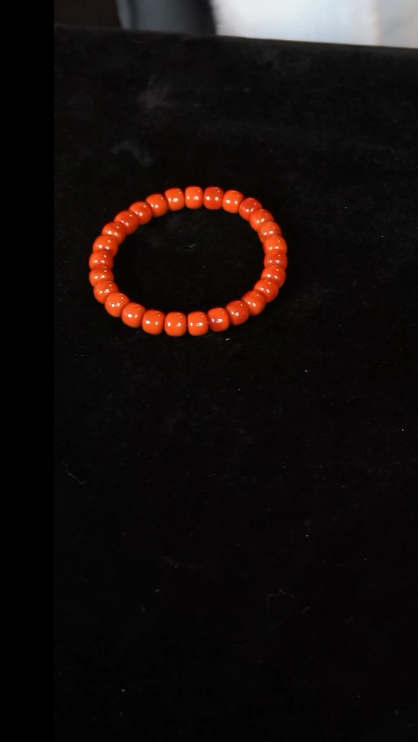未镶嵌手串南红玛瑙柿子老型单圈8.5M