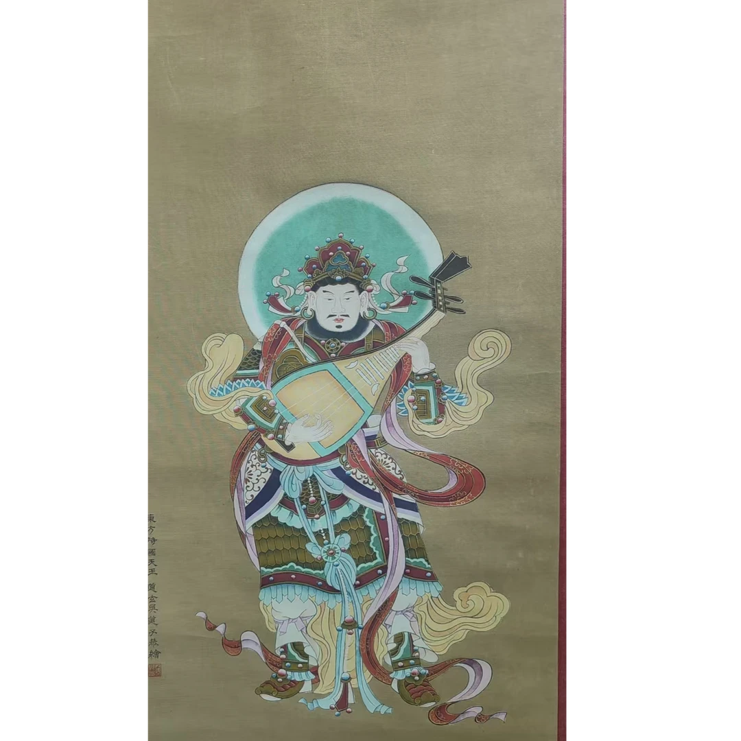 吴    人物绢立轴40*98约3.5平尺