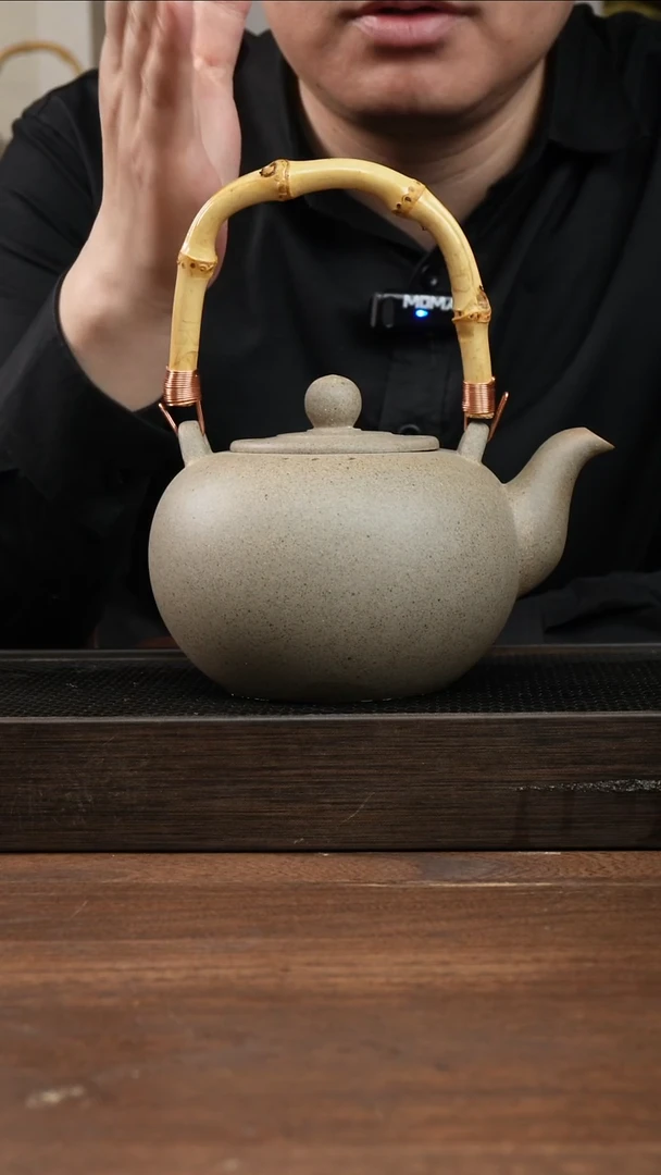 茶杯紫砂马*元还原烧煮茶壶 ！ 竹节把手