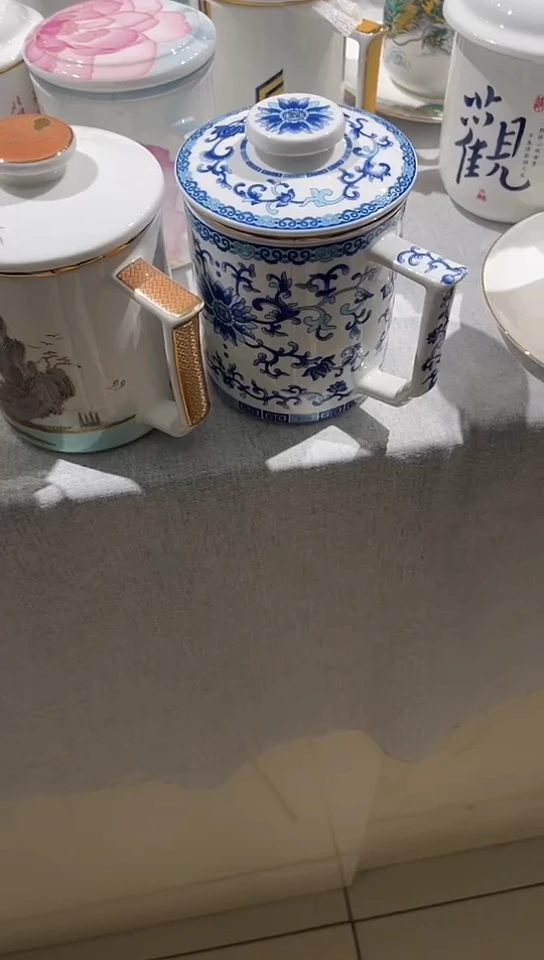 瓷茶漏杯2个隆达骨瓷