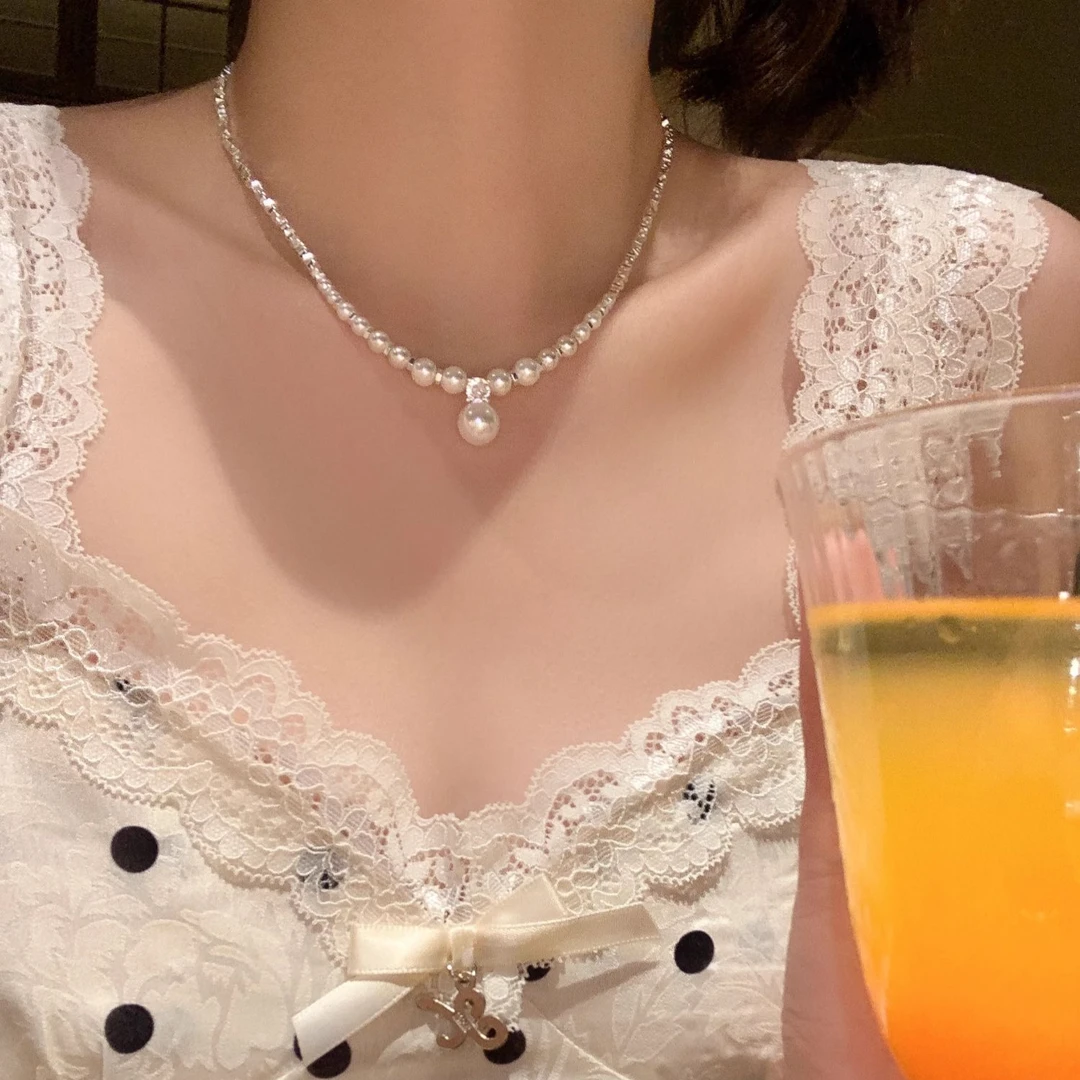 碎银子项链轻奢小众设计高级感颈链气质锁骨链女