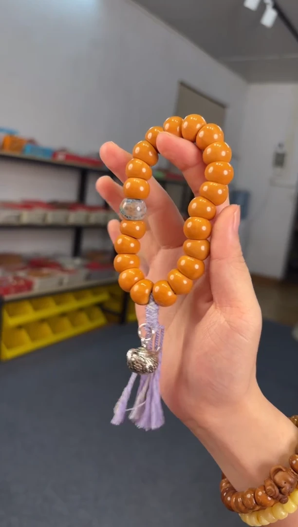 玛瑙/玉髓手链未镶嵌 13mm 猴头大肠【腰缠万贯】