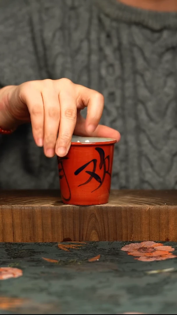 杯釉下彩手工手绘同款陶器