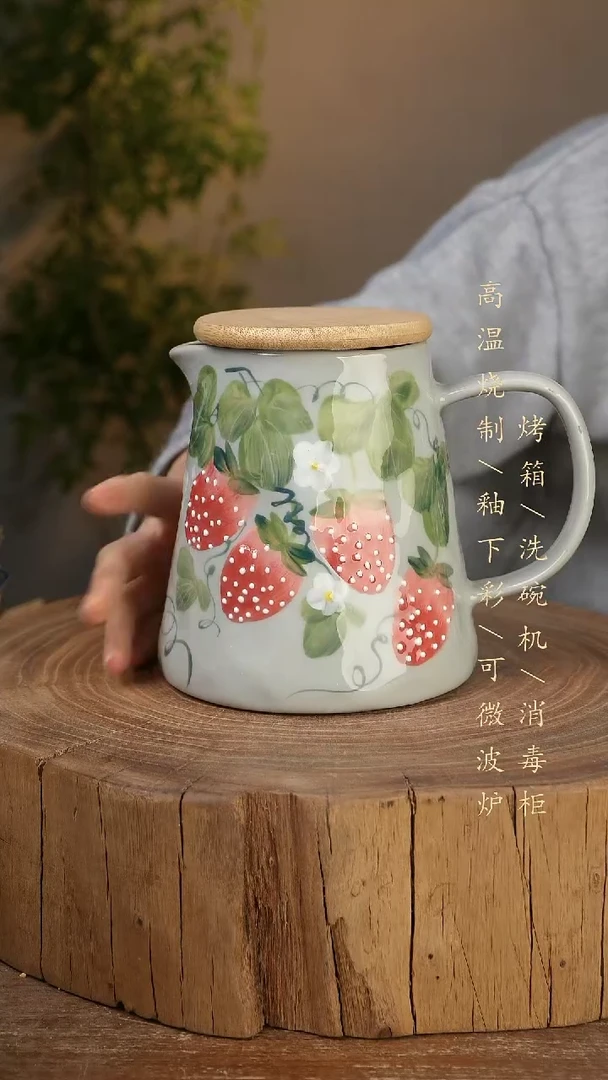 碗瓷景德镇手工手绘高温瓷釉下彩