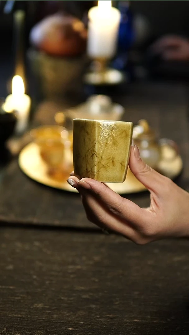 茶盏复今云龙五方竹叶杯110cc