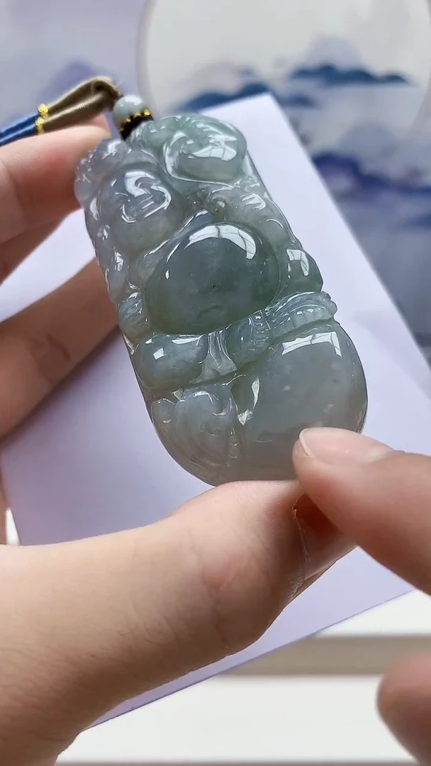 未镶嵌定制翡翠4917bb-毛货挂件94