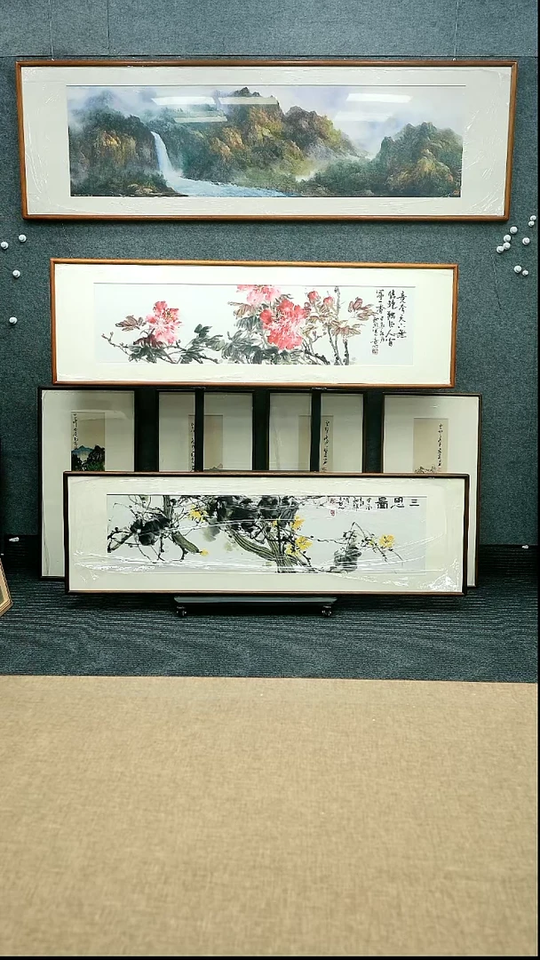 【闪购商品】国画30/知非173*53带框两联