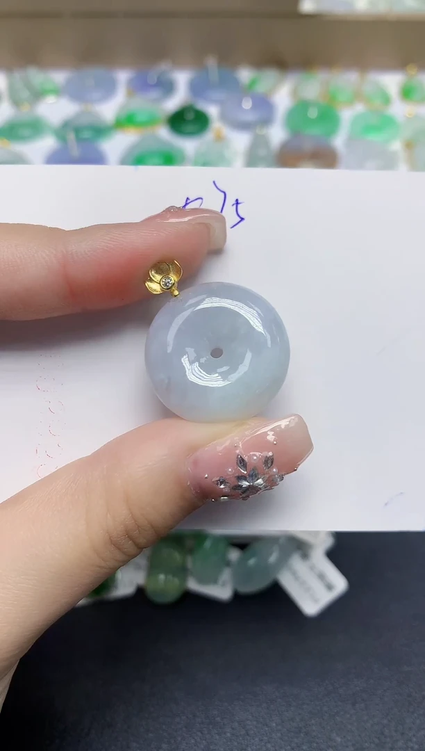 颈饰未镶嵌翡翠天然缅甸翡翠A货翡翠百元以上9元证书费自理