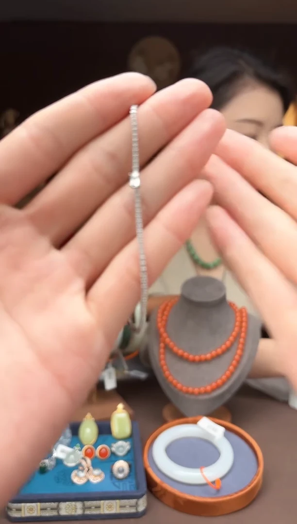 【闪购商品】海蓝宝石手链银S925镶嵌FA27手链