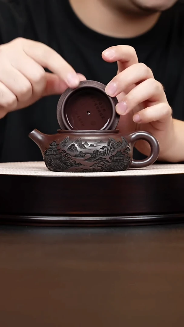 茶壶紫砂道洪汉瓦紫砂壶