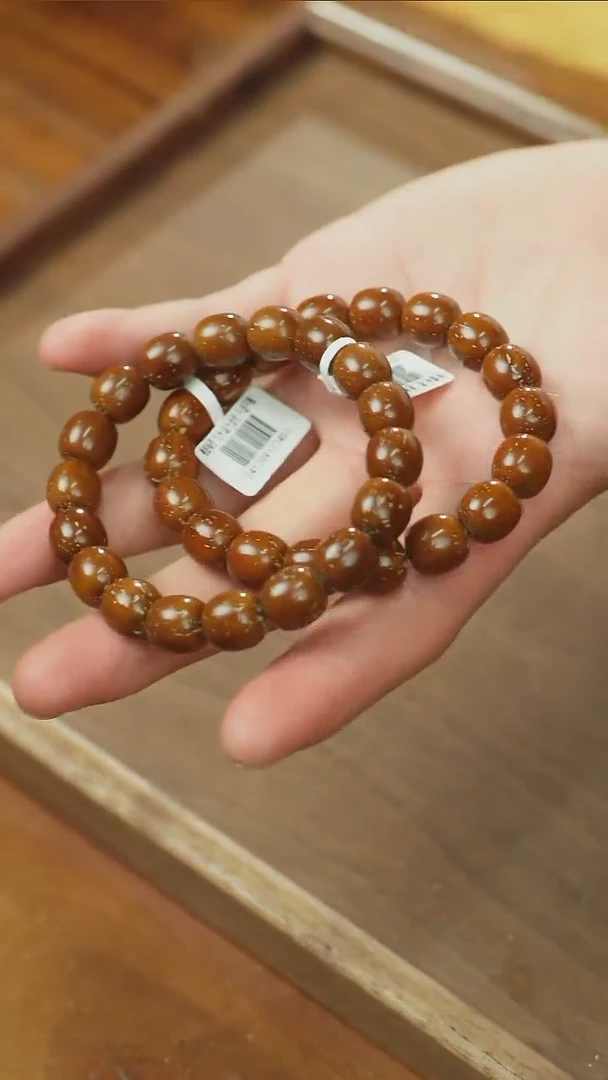 【闪购商品】紫金鼠手串2401咖皮实心枣型鼠