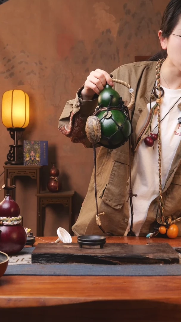 【闪购商品】251号精品大漆葫芦防腐防渗装水茶酒