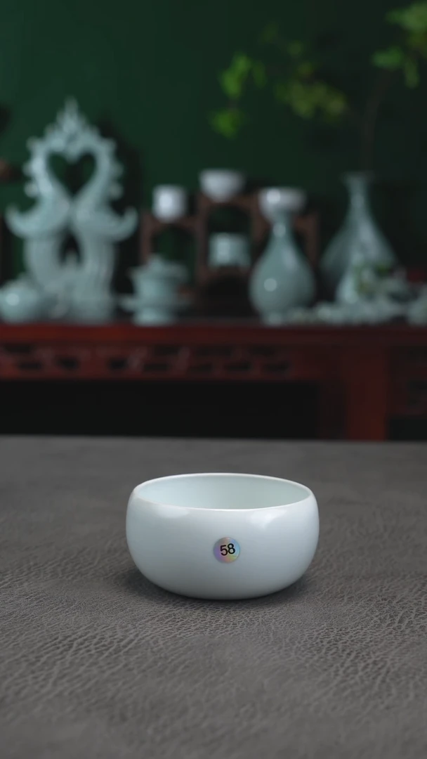 58号月白禅定杯有瑕体验价~帆