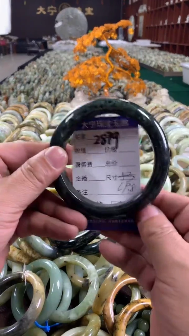 未镶嵌蛇纹石玉手镯2879