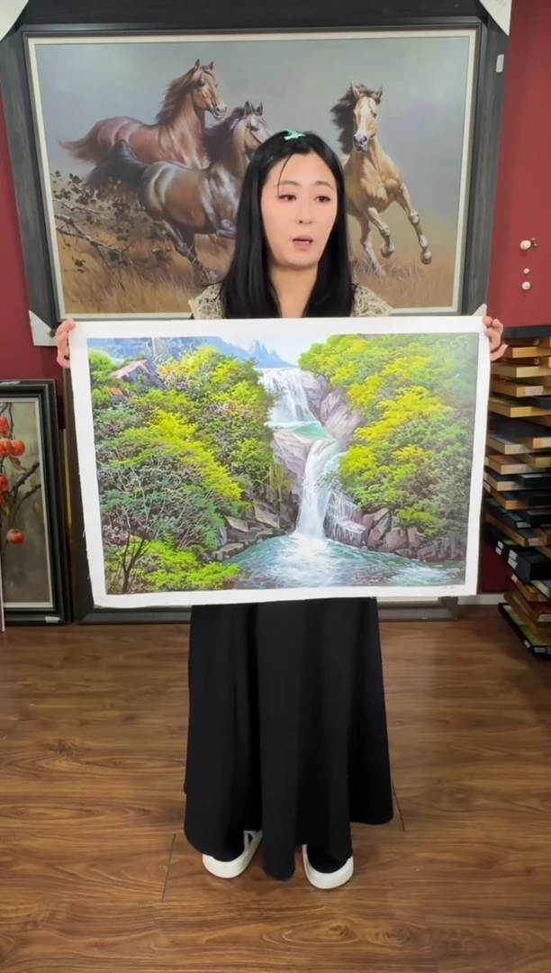 油画【48号】约50*70cm丨朝鲜原创纯手绘孤品油画丨顺丰包邮