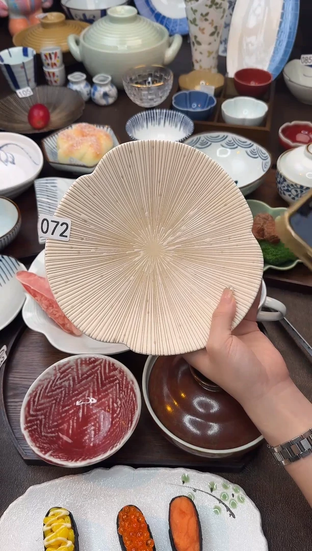 瓷（千段）十草纹樱桃粉