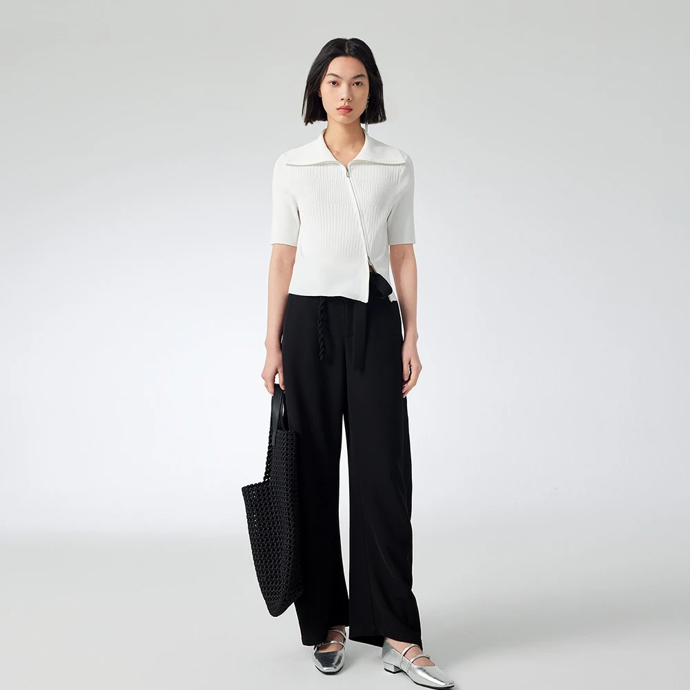 【大梦专属】斜门襟针织外套 2D220055