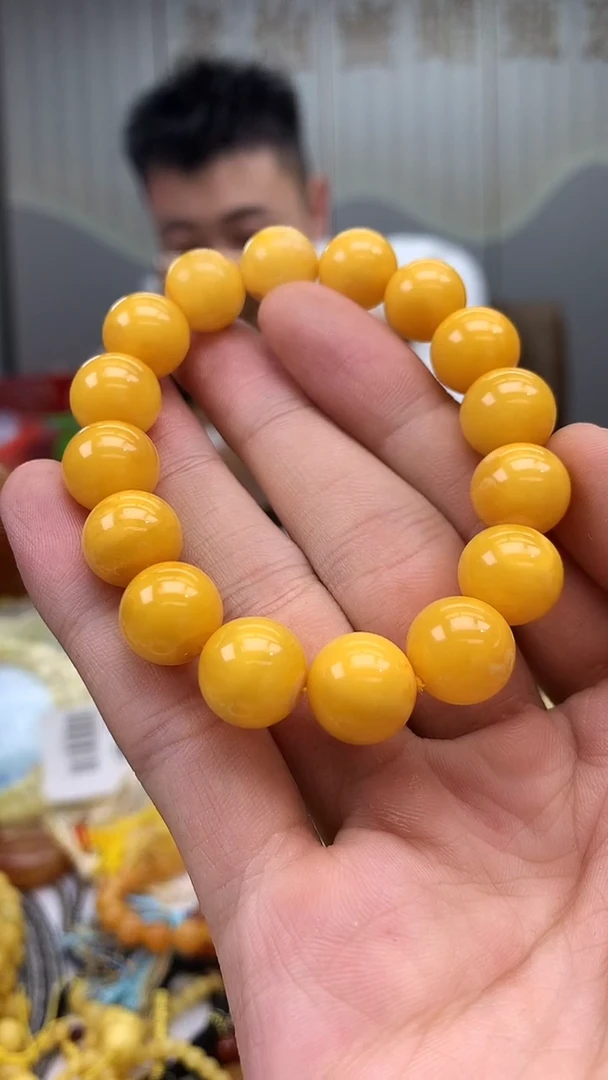 裸石蜜蜡未镶嵌手串12.2