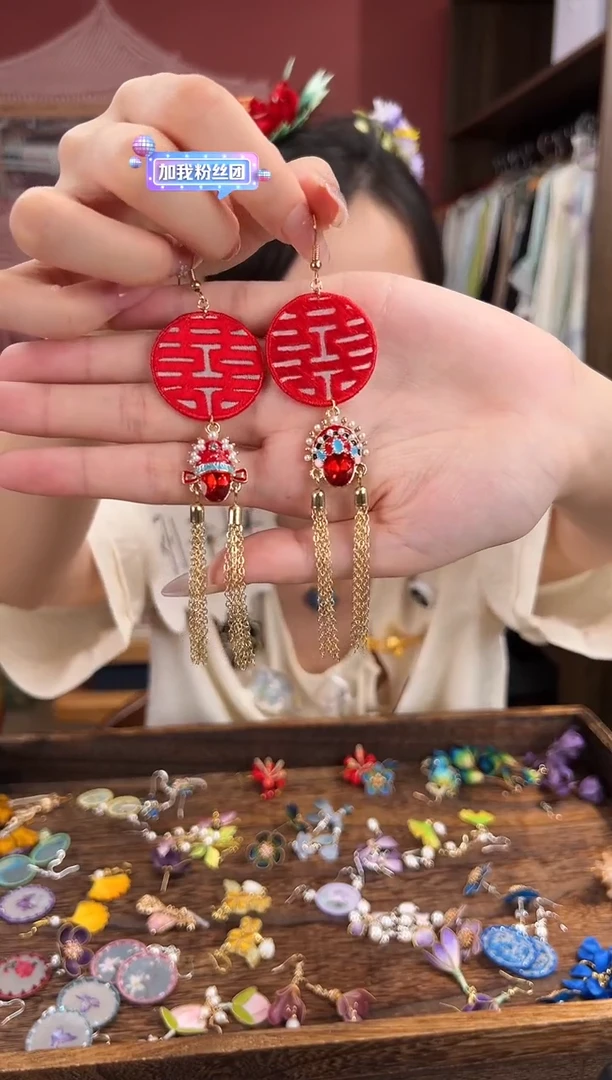 刺绣苏绣世家非遗手工（耳环）