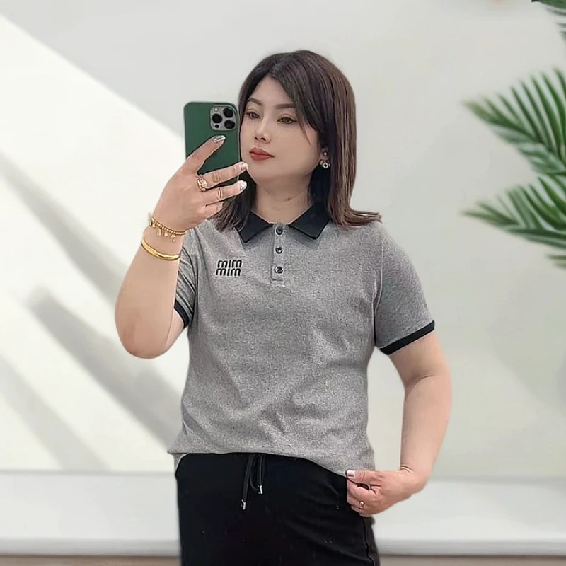 春季款POLO领刺绣只能短袖3077