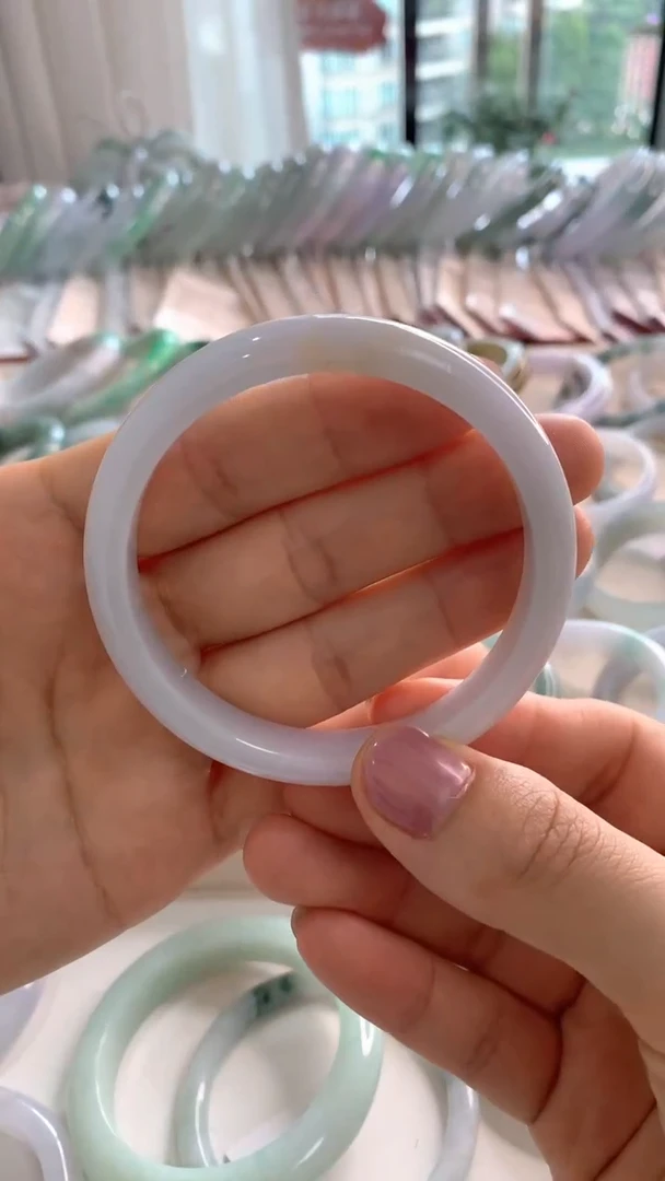 未镶嵌手镯翡翠56白月光