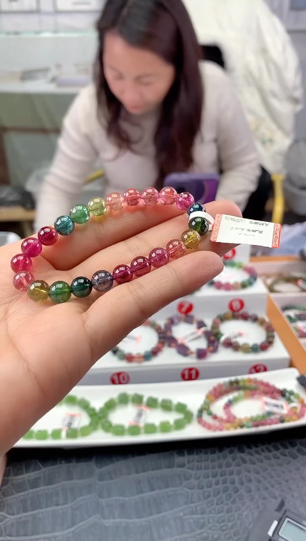 未镶嵌手串碧玺多样性发一条