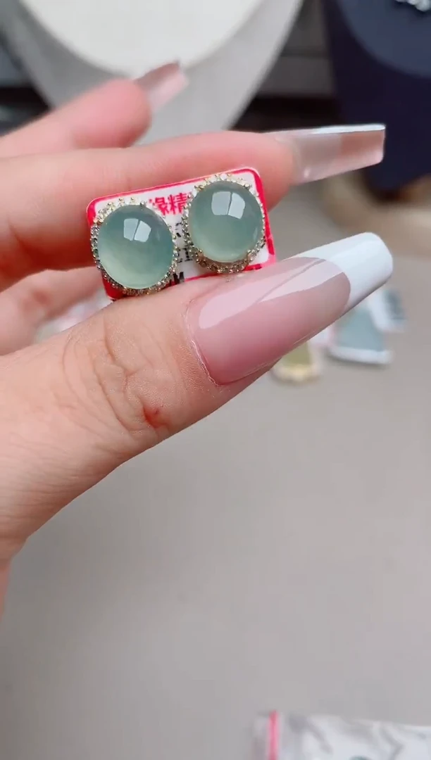 翡翠银S925镶嵌吊坠(不含链)、