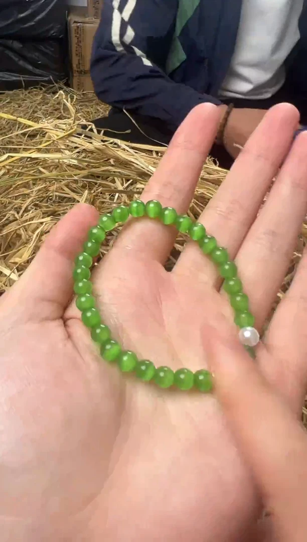 手串金刚菩提绿猫眼